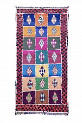Marokkanische Berber Teppich Boucherouite 285 x 140 cm