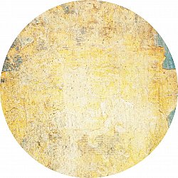 Rund Teppich - Palau (gold/beige/blau)