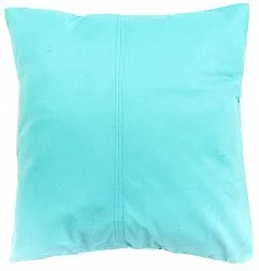 Seidensamt-Kissen (türkis) (kissenbezug) 45 x 45 cm