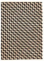 Juteteppich - Cabana (beige/schwarz)