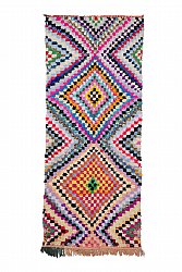 Marokkanischer Berber Teppich Boucherouite 305 x 120 cm