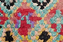 Marokkanische Berber Teppich Boucherouite 240 x 105 cm