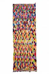 Marokkanischer Berber Teppich Boucherouite 120 x 335 cm
