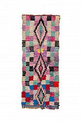 Marokkanischer Berber Teppich Boucherouite 225 x 85 cm