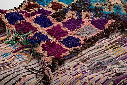 Marokkanische Berber Teppich Boucherouite 280 x 125 cm