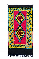 Marokkanischer Berber Teppich Boucherouite 260 x 135 cm