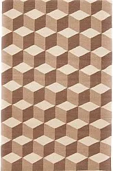Wollteppich - Floriáda (beige/braun)