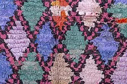 Marokkanische Berber Teppich Boucherouite 245 x 100 cm