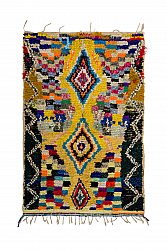 Marokkanische Berber Teppich Boucherouite 225 x 150 cm