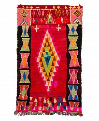 Marokkanischer Berber Teppich Boucherouite 210 x 125 cm