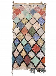 Marokkanischer Berber Teppich Boucherouite 175 x 90 cm