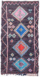 Marokkanische Berber Teppich Boucherouite 305 x 145 cm