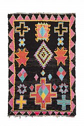 Marokkanischer Berber Teppich Boucherouite 240 x 150 cm