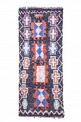 Marokkanischer Berber Teppich Boucherouite 275 x 105 cm