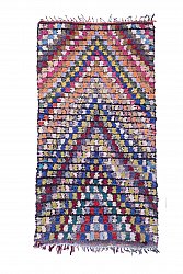 Marokkanischer Berber Teppich Boucherouite 270 x 135 cm