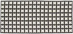 Kunststoffteppiche - Der Horred-Teppich Cross (schwarz)
