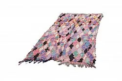 Marokkanische Berber Teppich Boucherouite 220 x 105 cm
