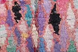 Marokkanische Berber Teppich Boucherouite 220 x 105 cm
