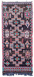 Marokkanische Berber Teppich Boucherouite 295 x 115 cm
