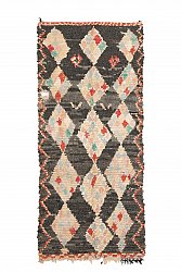Marokkanische Berber Teppich Boucherouite 245 x 120 cm