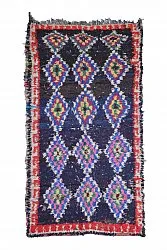 Marokkanischer Berber Teppich Boucherouite 265 x 140 cm