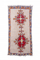 Marokkanische Berber Teppich Boucherouite 255 x 120 cm