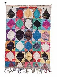Marokkanischer Berber Teppich Boucherouite 210 x 130 cm