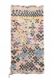 Marokkanische Berber Teppich Boucherouite 250 x 130 cm