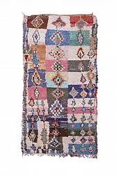 Marokkanischer Berber Teppich Boucherouite 275 x 145 cm