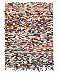 Marokkanische Berber Teppich Boucherouite 225 x 170 cm