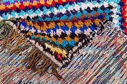 Marokkanischer Berber Teppich Boucherouite 210 x 140 cm
