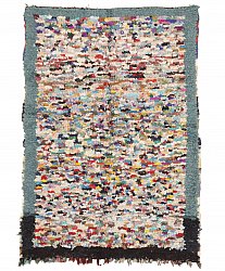 Marokkanischer Berber Teppich Boucherouite 185 x 130 cm