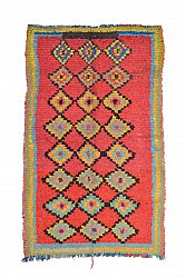 Marokkanischer Berber Teppich Boucherouite 240 x 145 cm