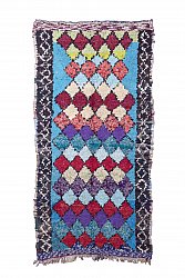Marokkanische Berber Teppich Boucherouite 260 x 130 cm