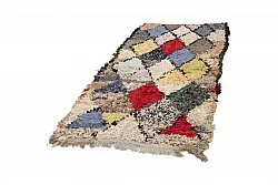 Marokkanischer Berber Teppich Boucherouite 190 x 100 cm