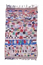 Marokkanischer Berber Teppich Boucherouite 215 x 140 cm