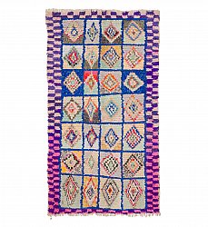 Marokkanischer Berber Teppich Boucherouite 185 x 100 cm
