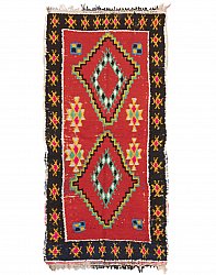 Marokkanischer Berber Teppich Boucherouite 185 x 95 cm