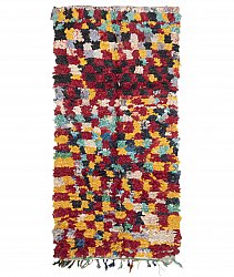 Marokkanische Berber Teppich Boucherouite 255 x 125 cm