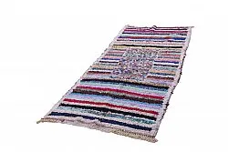 Marokkanischer Berber Teppich Boucherouite 280 x 110 cm