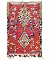 Marokkanischer Berber Teppich Boucherouite 185 x 110 cm