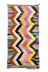 Marokkanischer Berber Teppich Boucherouite 145 x 290 cm