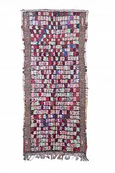 Marokkanische Berber Teppich Boucherouite 285 x 125 cm