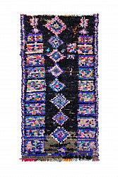 Marokkanischer Berber Teppich Boucherouite 240 x 125 cm