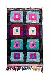Marokkanischer Berber Teppich Boucherouite 140 x 225 cm