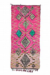 Marokkanischer Berber Teppich Boucherouite 305 x 130 cm