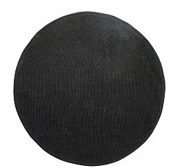 Rund Teppich (sisal) - Agave (schwarz)