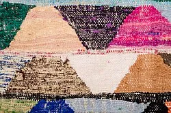 Marokkanischer Berber Teppich Boucherouite 135 x 290 cm