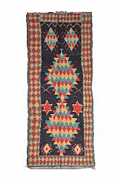Marokkanischer Berber Teppich Boucherouite 305 x 115 cm