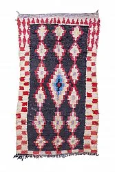 Marokkanische Berber Teppich Boucherouite 235 x 130 cm
